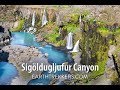 The canyon of waterfalls  sigldugljufur canyon iceland