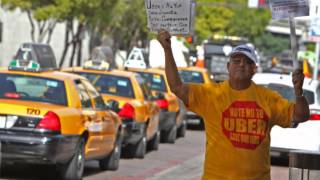 Cabbies protest Uber's presence in Dade County screenshot 1