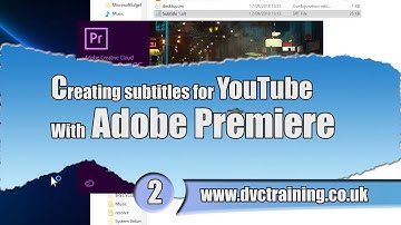 Making subtitles for YouTube using Premiere Pro