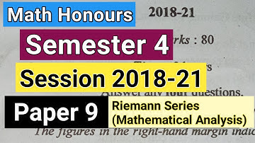 Math Honours Semester 4 Question Paper 2018-21 || VBU Math Honours B.sc Question, BBMKU,SKMU,Ranchi