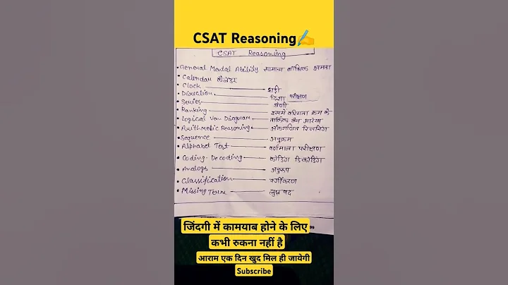 UPSC CSAT Syllabus✍️ || #🇮🇳upsc #💯ias #motivation #upscprelims #trending #viral_ #video