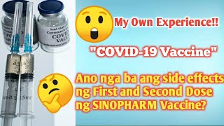 COVID-19 VACCINE | SINOPHARM VACCINE SIDE EFFECTS | VLOG_12 | Fred Hidalgo Pascua