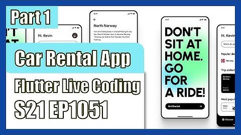 [Flutter] Flutter Live Coding EP1051 (Travel Car Rental App Part 1)