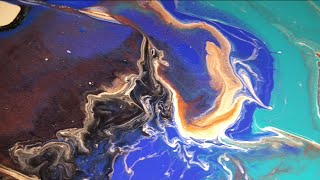 199 Bloom technique - Acrylic pour painting - Dutch Pour - Fluid painting - Fluid art new techniques