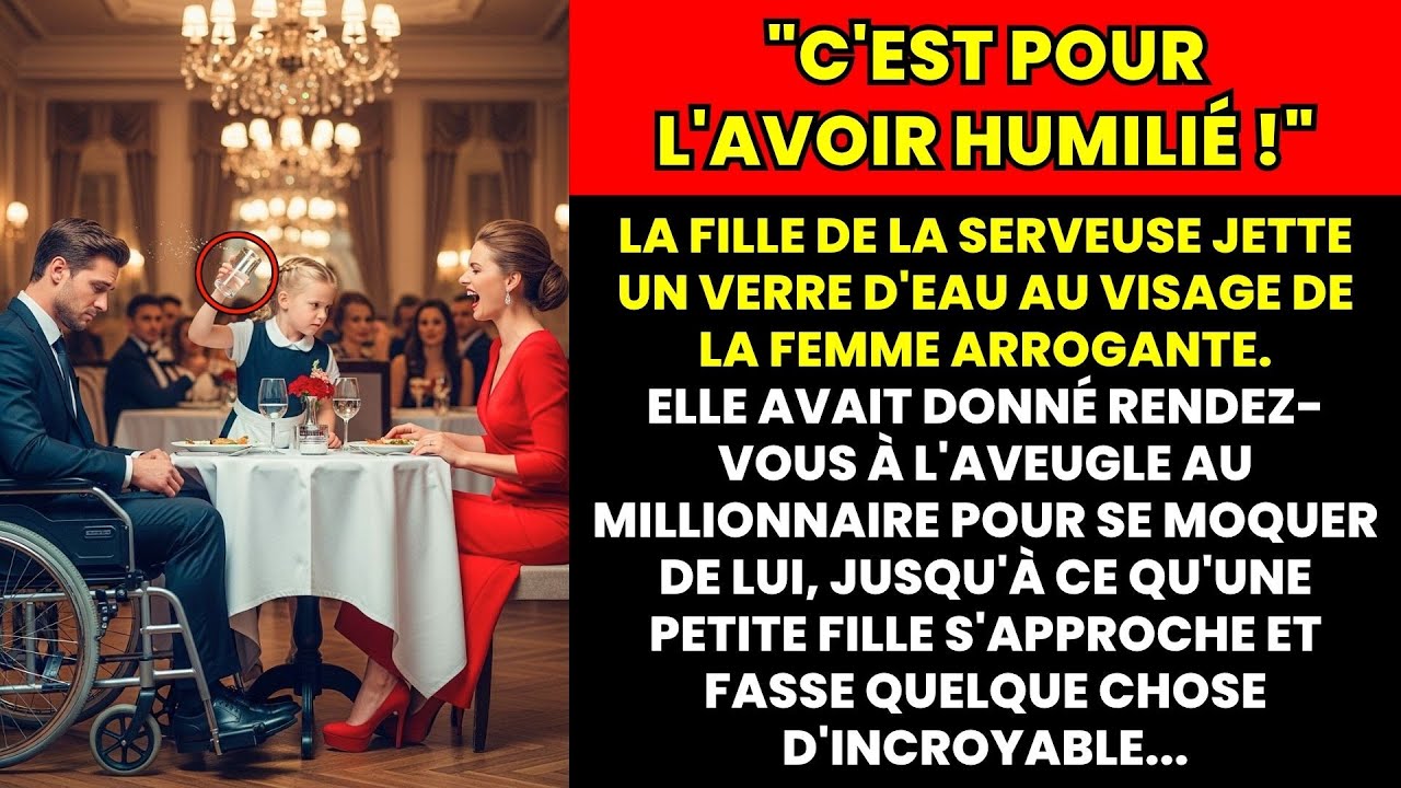 FEMME ARROGANTE HUMILIE le MILLIONNAIRE EN FAUTEUIL ROULANT au RESTAURANT JUSQU’À CE QUE la FILLE…