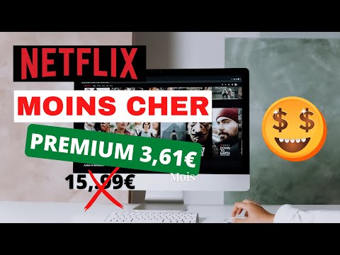 NETFLIX PAS CHER ? : 3,61€ / mois pour Netflix Premium, le meilleur Prix possible ! ✅