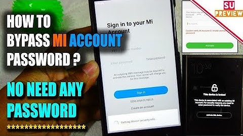 How to Unlock Mi Account Without Password🔥
