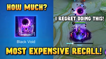 MY WORST NIGHTMARE! ATTEMPT TO GET BLACK VOID EPIC RECALL EFFECT | HOW MUCH? -  MLBB