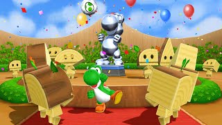 Mario Party 9 - Yoshi Vs Mario Vs Peach Vs Daisy Master Difficulty| Cartoons Mee