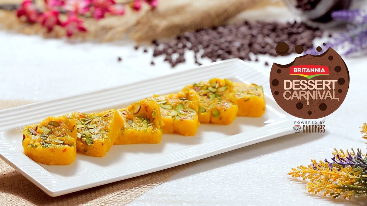 Mango Barfi | Mango Burfi Recipe | How To Make Mango Barfi | Britannia Dessert Carnival | India Food Network