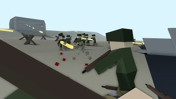 D-day themed AI battle (Blender Game Engine)