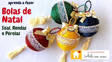 Como transformar bolas de Natal?