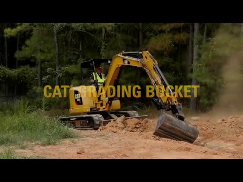 Cat® Grading Bucket Attachment at Work