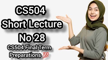 CS504 Lecture No 28/cs504 short lecture no 28/VU short lectures/Alpha Academy