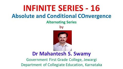 Mathematics: BSc-2: Infinite Series-16