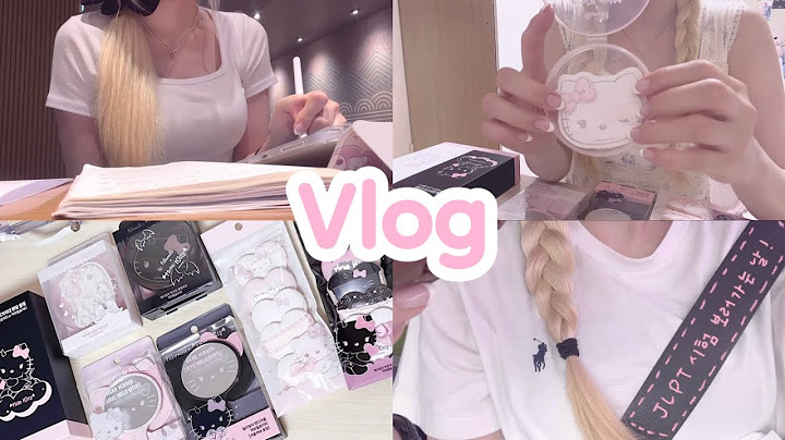 ⋆˚uni vlog 𝜗𝜚˚⋆ | JLPT D-7 소소한 행복과 시험 준비로 채운 하루 🫧 | 자격증 시험 | 필리밀리X헬로키티 콜라보 💝 | 카페알바 | 공부 브이로그 📖