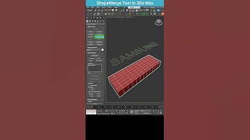 Embedding Text on 3D Objects in 3ds Max Using ShapeMerge #shorts  #3dsmax #shapemerge