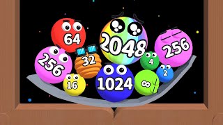 Merge Balls - 2048 Puzzle (Draw To Merge) screenshot 2