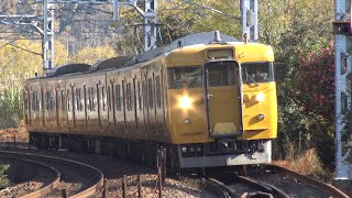 【4K】JR山陽本線　普通列車113系電車　ｵｶB-11編成