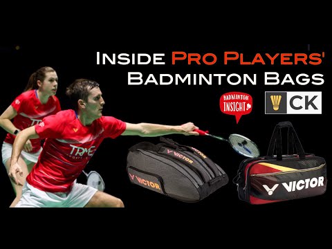 Badminton racket bag of pro badminton players Greg Mairs & Jenny Moore of  Badminton Insight 