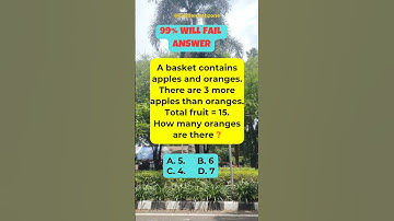 How many oranges are there #shorts #maths #riddlemathzone