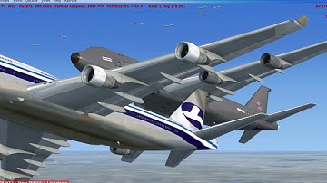 FSX using JoinFS to fly multiplayer including formation flying