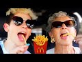 my GRANDMA tries FAST FOOD for the FIRST TIME