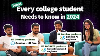 IIT Grads reveal TOP PLACEMENT SECRETS 🤯 | Advice, Get Job in 2024, Salary, Roadmap, Life at IIT