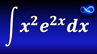 Integral de potencia de x por exponencial, Integral por partes, dos veces. EJERCICIO RESUELTO