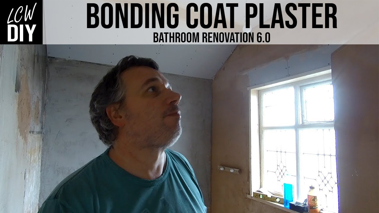 Using Bonding Coat Plaster Bathroom Renovation 06 DIY Vlog 21 YouTube