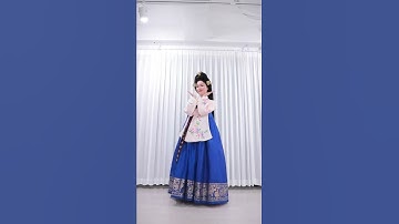Thumbnail of 한복입기 _ 태평무 한국무용 의상 입기 _ Hanbok, Korean traditional dress #shorts
