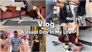 VLOG || A Usual Day In My Life! Hair Cut + Workout Clothing Haul + More! Mishti Pandey