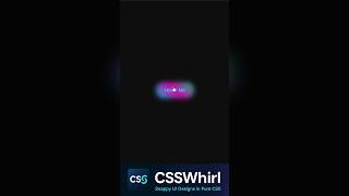 CSS Glow Button Effect in 30 Seconds 💡 | No JavaScript! | #CSSwhirl #css #html #ui #effects