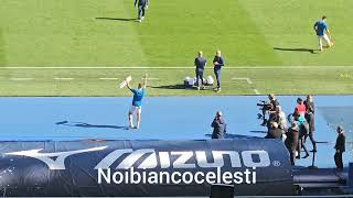 #LazioBologna, la premiazione di #Immobile prima della gara per i 200 gol in #SerieA