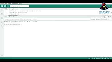 Prueba de Comunicación | Monitor Serial | Contador Arduino Uno @EdComb #arduino