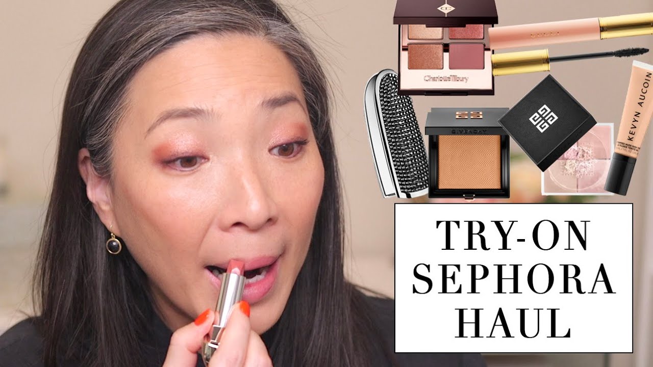 Big Sephora Haul Try-On | AD - YouTube