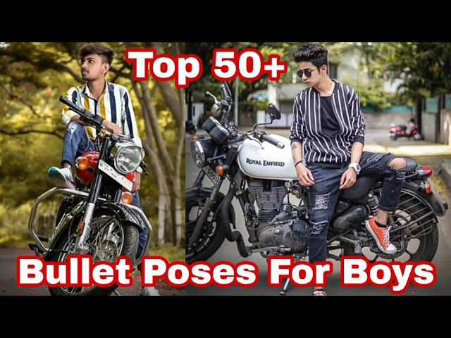 Royal Enfield photo shoot pose for boys || Bullet bike photo shoot pose ||  New photo shoot pose 2021 - YouTube