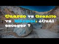 🔥Cuarzo vs Granito vs Mármol: ¿Cuál escoger?🔥