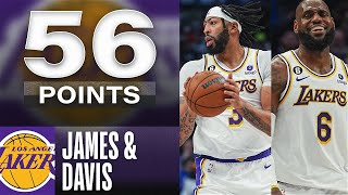 LeBron James \& Anthony Davis Combine For 56 Points In Lakers Comeback W! | February 26, 2023