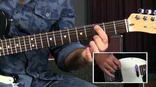 Blues Rhythm Guitar Lesson -Blues Mambo/Rumba Feel like Crosscut Saw chords
