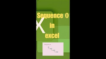 How to create automatic and dynamic number list in Excel? (Sequence Function) #shorts #excel