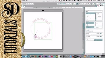 Attaching text to both top and bottom of a circle #learnsilhouette #silhouettetutorial