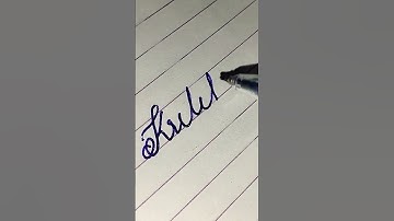 Kritika in cursive writing #goodhandwriting #shorts #diy #cursive