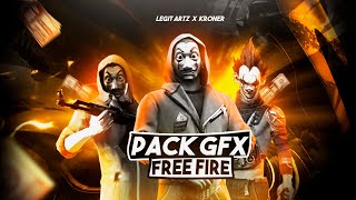 PACK GFX FREE FIRE/ACTUALIZADO 2020/LEGIT ARTZ X KRONER/PC Y ANDROID