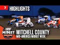 Chad McDaniel Memorial | USAC Mid-America Midget Week at Mitchell Co Fairgrounds 7/9/25 | Highlights
