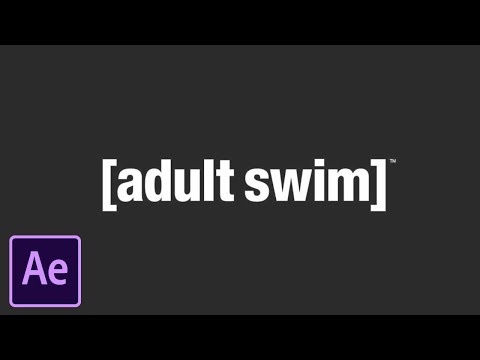 Typewriter Effect in AE Tutorial | Animating Adult Swim Logo