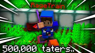 Hypixel Skyblock Hardmode #36 - This farm makes 500,000 potatoes an hour..