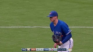 HOU@TOR: Donaldson lays out for a nice diving catch