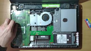 Разборка и чистка ноутбука Asus x541s (Cleaning and Disassemble laptop Asus x541s)