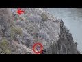 Husband Saves Wife From Cliff Edge While Retrieiving Drone